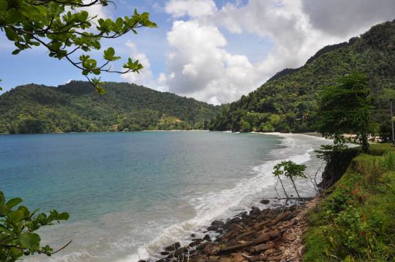 Maracas Bay, na ilha de  Trinidad